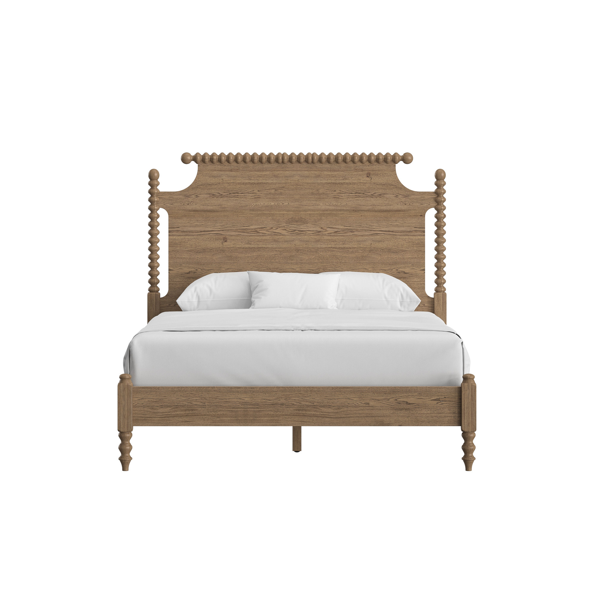 Nadette Spindle Bed, Cracked Oak, Queen