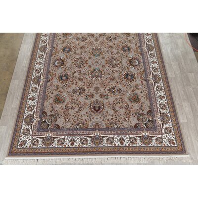 Seeger Floral Turkish Oriental Wool Acrylic Area Rug 13' 3"" X 9' 10 -  Bloomsbury Market, F82C7C719E1A476691DBA84EC0AE8290