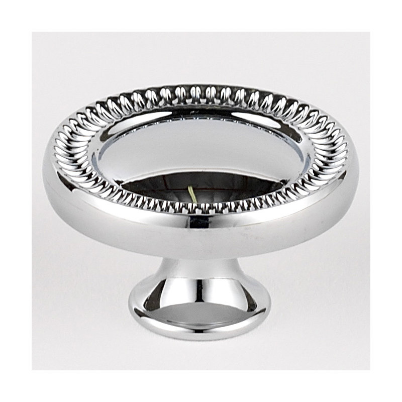 Poignée champignon Regal, Chrome poli, H 0,88 po x l 1,5 po x P 1,5 po