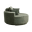 Fauteuil d'appoint rembourré en velours côtelé 55 po Victoria avec base pivotante à 360 ° Victoria-122549836