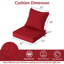 Coussins de siège profond 22 po x 22 po x 4,5 po pour l'extérieur / intérieur (ensemble de 1), coussins de siège et de dossier toutes saisons pour mobilier de patio-885196019-886750684