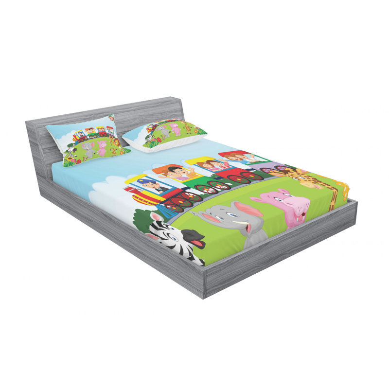 Microfiber Sheet Set, Queen Sheet Set with Fitted Sheet