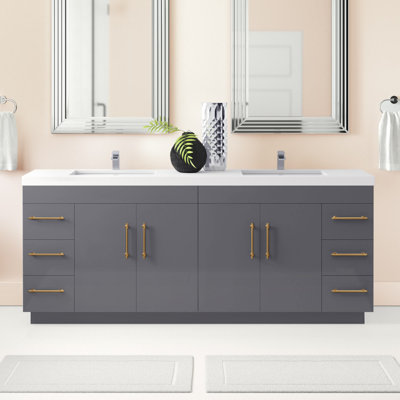 Ensemble de meuble-lavabo double 84 po Irline