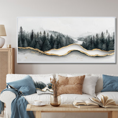 Crystal Current Into The Winter Forest River I - Forest Wall Art