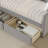 Eliana Twin Velvet Upholstered Daybed with Drawers -Solid Construction, Space Maximization-512250484