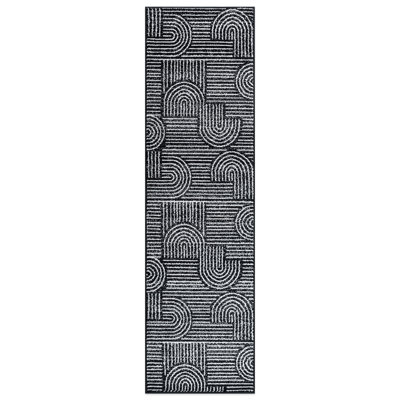 Rambo Bohemian Stripe Arch Design Area Rug