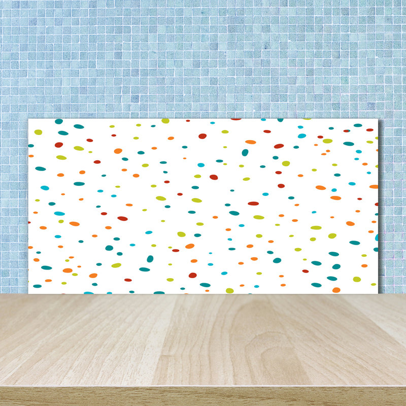 Baraah 50cm W x 100cm L Glass Peel and Stick Panel