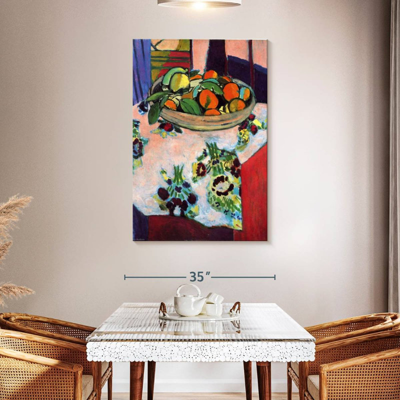 Panier Yarlin avec oranges, H 48 po x l 32 po