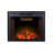 Hull Recessed Electric Fireplace Heater Insert with Overheating Protection, Fire Crackling Sound, Remote Control, Thermostat, 750/1500W, Black-951971806