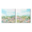 «Abstract Cottage Meadow Single Frame» par June Erica Vess, 2 pièces sur toile-1210056560
