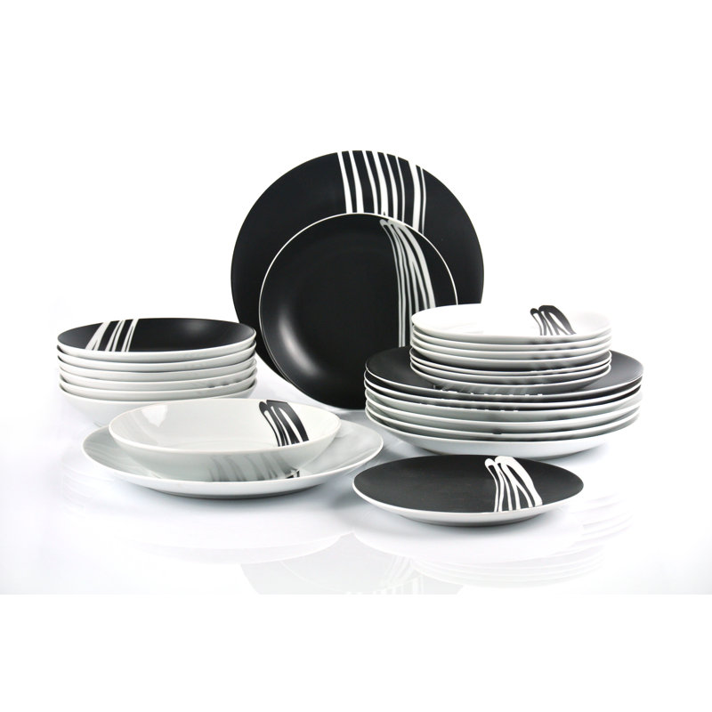 Caraballo Milan 24 Piece Dinnerware Set, Service for 8