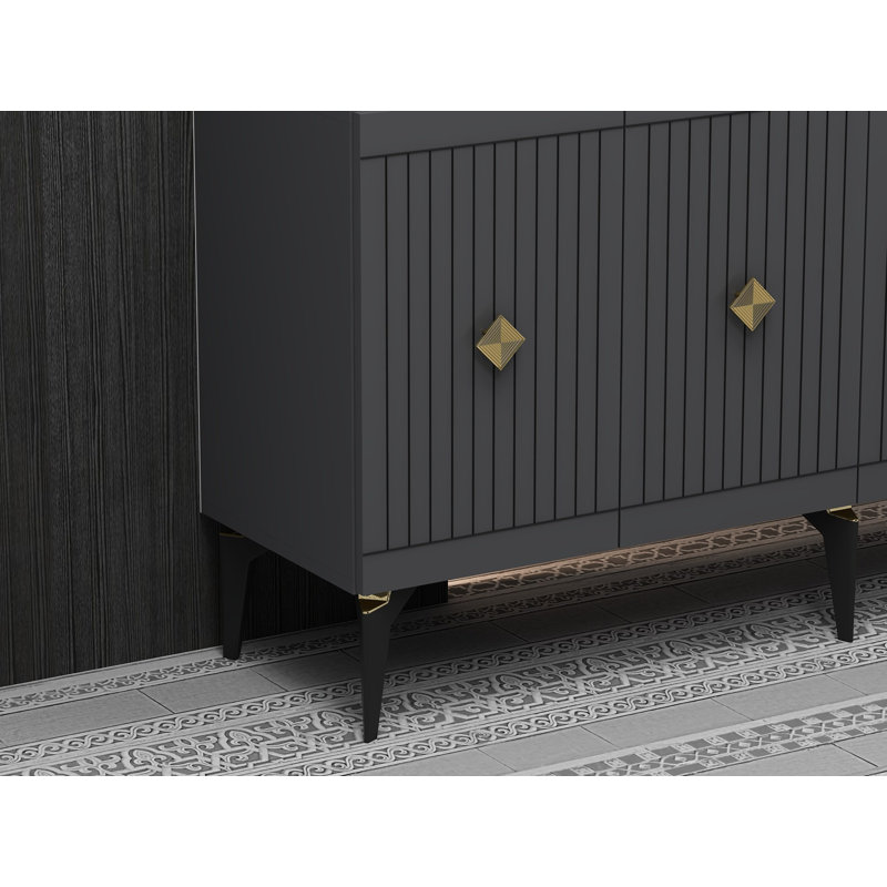 Modern Console Table, Oak & White, 39.4 x 13.8 x 39.4 inches | 100% Melamine Coated Particle Board, Thickness: 0.7 inches | Scandinavian Design, Elegant Storage Solution for Living Room & Entryway