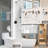 Stainless Steel Bathroom Hardware Set With Towel Bar, Towel Ring, Toilet Paper Holder, Robe Hooks, And Phone Shelf - Wall Mounted Bath Accessories Kit-113406197