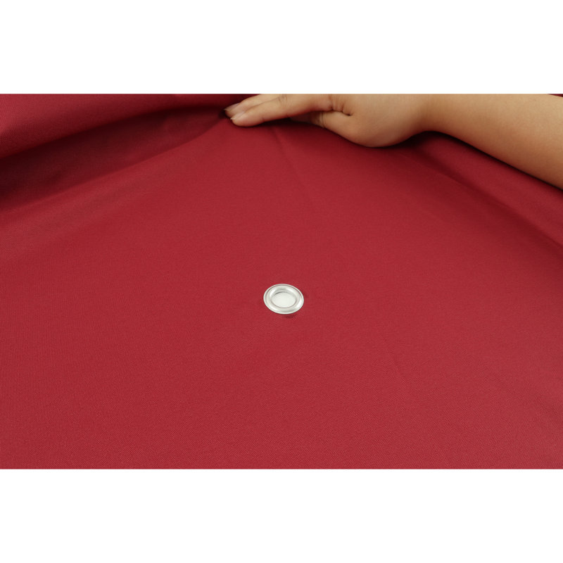 Auvent de remplacement pour abri de jardin 10 pi x 10 pi en rouge. Protégé. Toit à deux niveaux avec trous de bonde et filet pour la protection du temps, trous. Plaisir