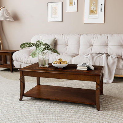 Waneta 4 Legs Coffee Table with Storage