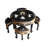 Annamary Mother Of Pearl Coffee Table With  Nesting Stools