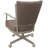 Danyael Metal Dining Caster Chair with Arms-2013632771-2013632770