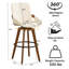 Tabourets de bar et de comptoir pivotants rembourrés Modern-1922140651-1922140630