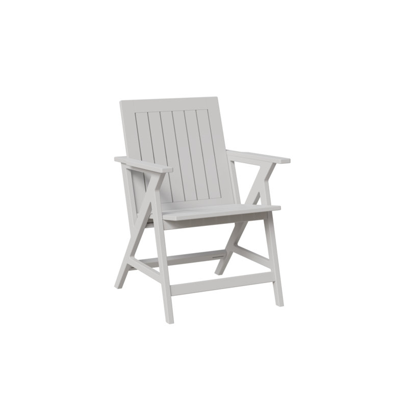 Berlin Gardens Kinsley Marine Dining Arm Chair, Matte White