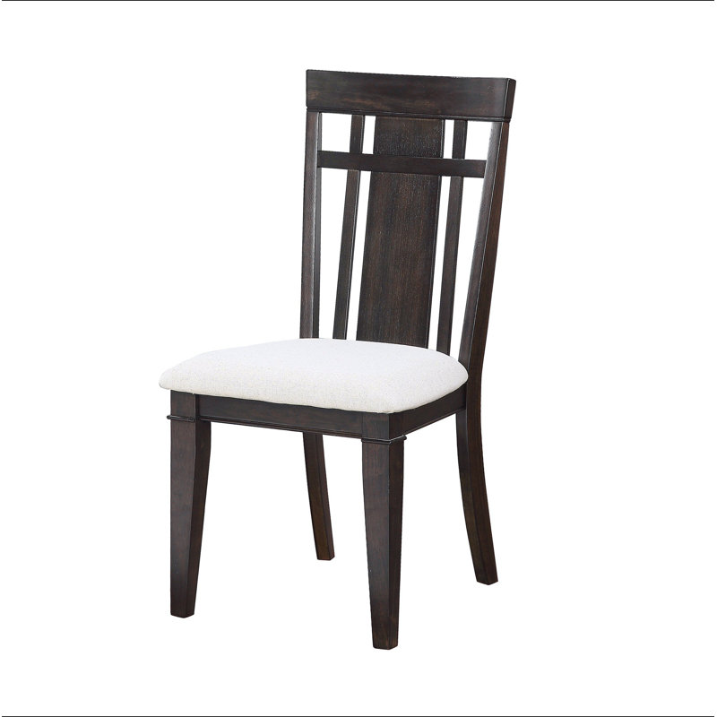 Ensemble de 2 chaises d'appoint au fini brun foncé