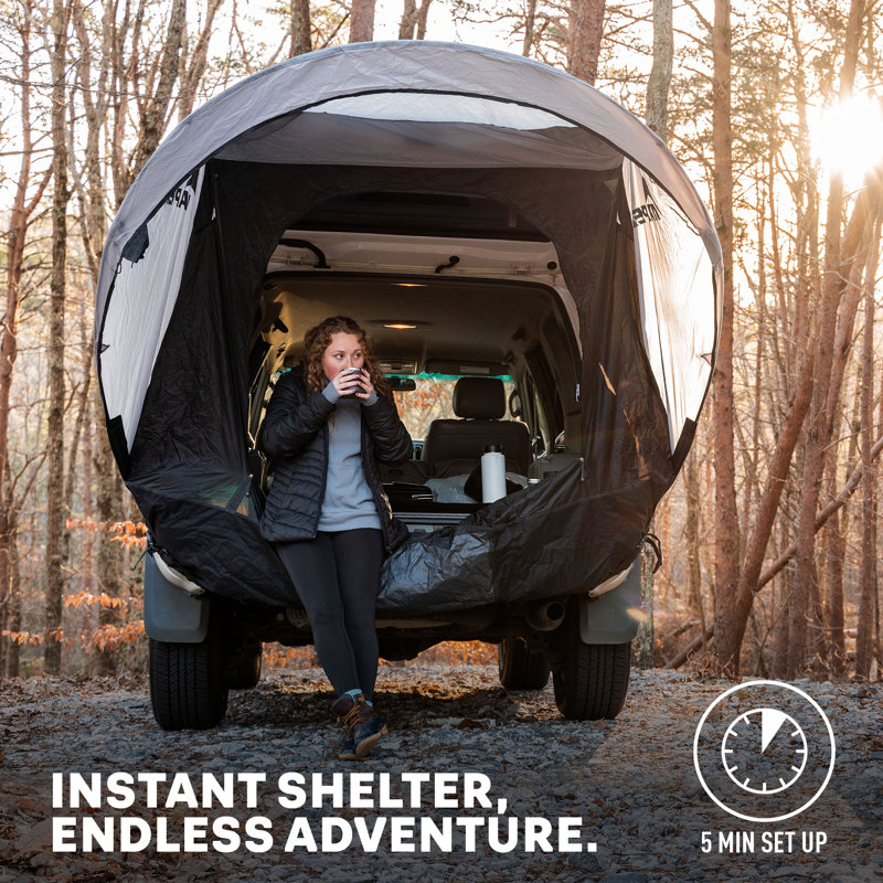 Gray Three Season SUV Tailgate Tent with Carry Bag