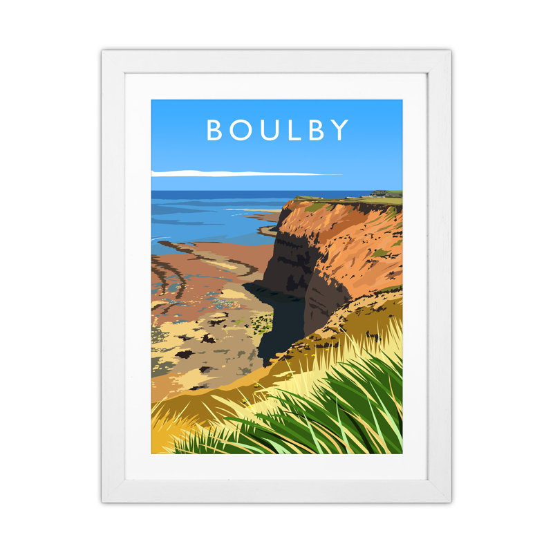 Boulby Portrait - Print, White Framed, 53.5cm H x 43.5cm W x 3cm D