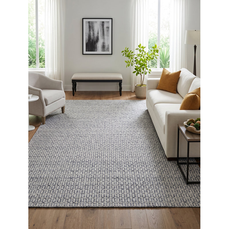 Mantra Geometric Area Rug in Gray, Rectangle 8' x 10'