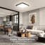 Plafonnier encastré carré 12W 24W à DEL, plafonnier à DEL blanc naturel, plafonniers modernes à fixation en surface, éclairage plat mince pour chambre à coucher, cuisine, salle de bain, etc.-100390679-100390677