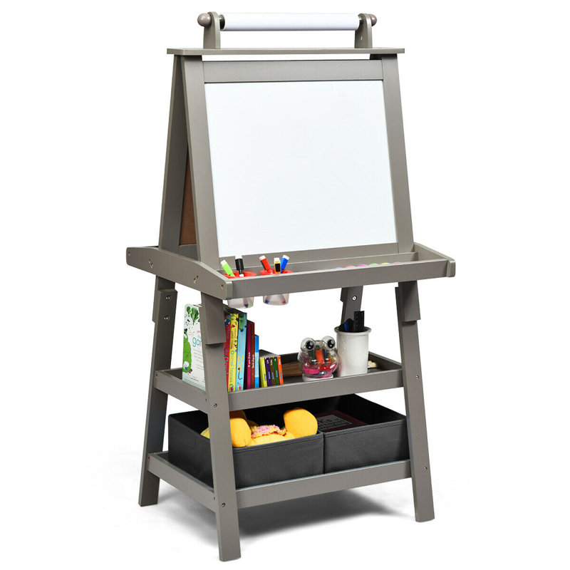 Effingham Isabelle & Max Wood H-Frame Easel, Grey