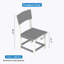 Chaise de patio Chaise de salle à manger d'extérieur en PEHD imperméable toutes saisons (ensemble de 2)-1176811846
