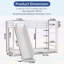Lit superposé simple robuste en métal avec glissade - Conception peu encombrante pour les enfants et les adolescents, cadre durable pour jouer et dormir, assemblage facile, disponible en blanc