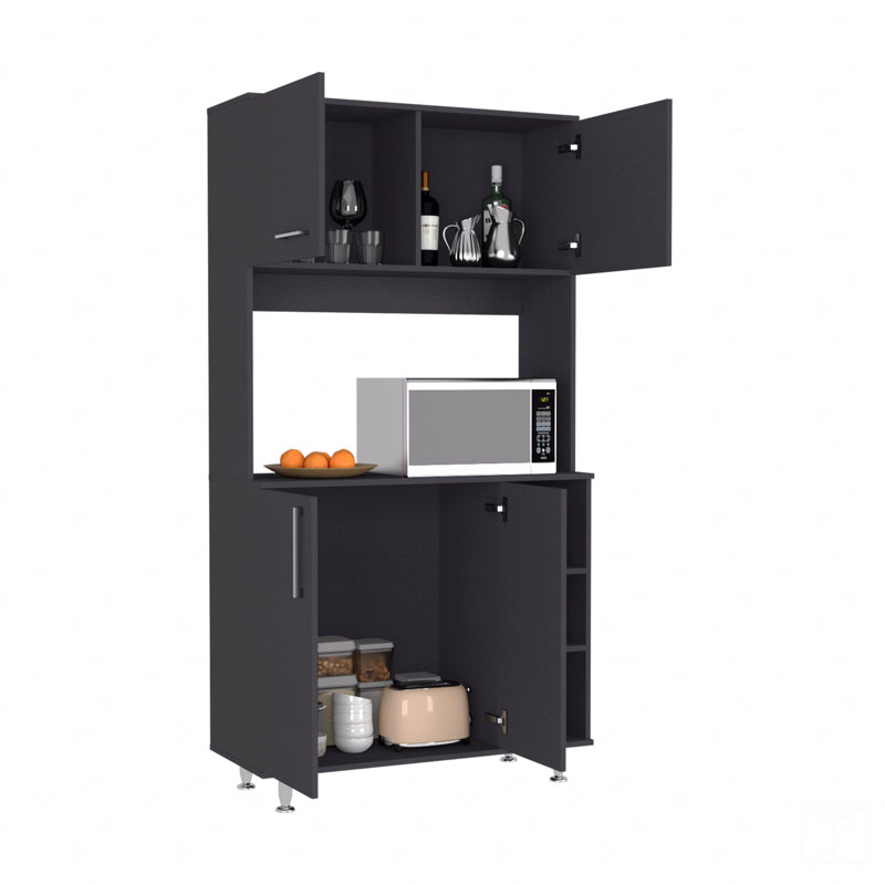 Garde-manger, H 70,86 po x l 37,4 po x P 15,74 po, Noir