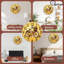 horloge de bicyclette panier de fleurs vintage jaune