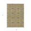 Tapis intérieur lavable beige et brun clair 5 pi x 8 pi Medallion