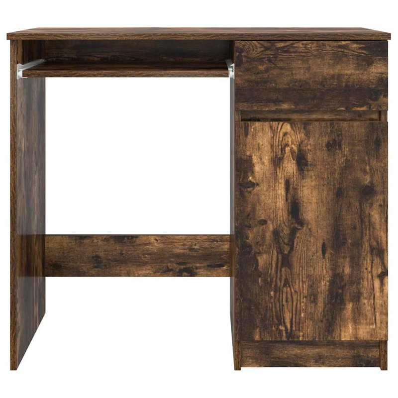 Desk Sonoma 86X49x76 Cm Engineered Wood, Smoked Oak