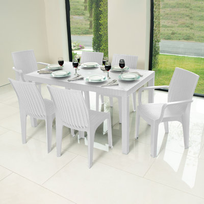 Ensemble repas extérieur pour 6 personnes Asmar