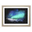 Aurora Borealis In Iceland Paint Splash - Framed Print-56890820-56890821