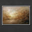 «Abstract Earth Tone Landscape with Radiant Light», reproduction d'art encadrée-746406965-746406984
