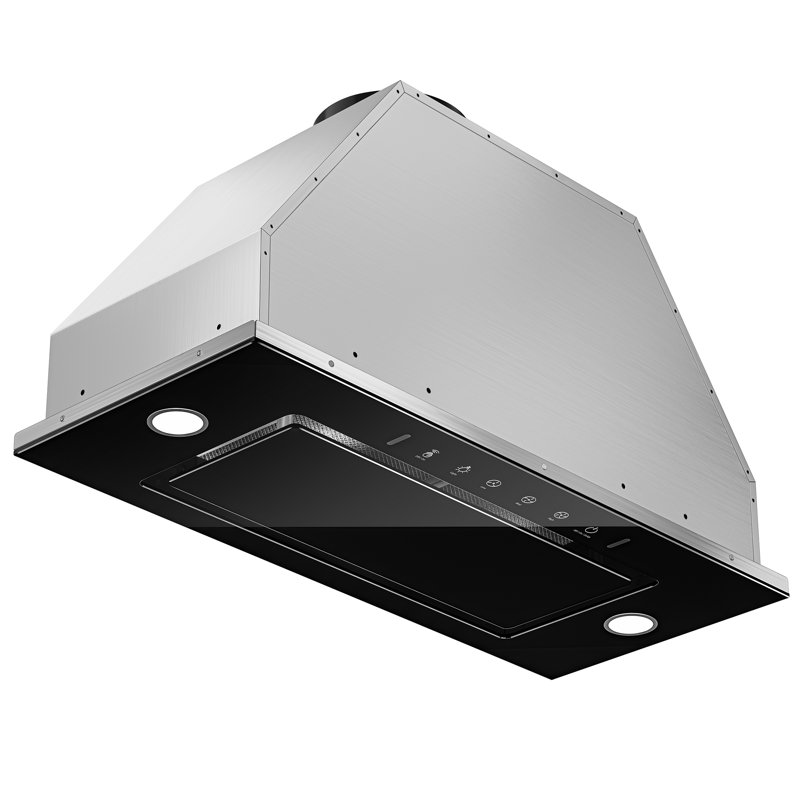 500CFM Convertible Insert Range Hood, Black