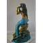 Belle et grande statue en bronze avec sirène - Taille: L 35 po x l 32 po x H 53 po.