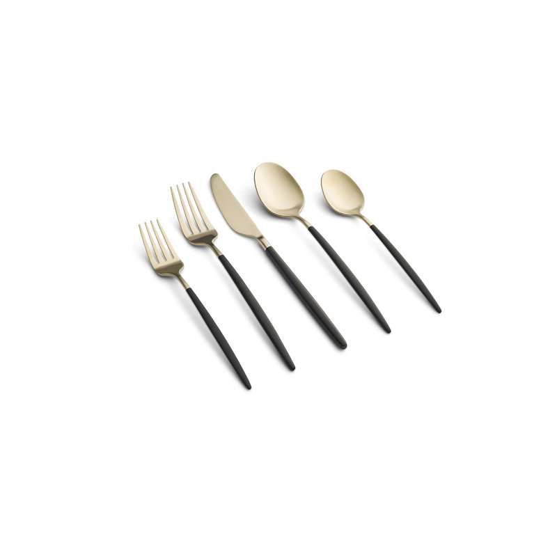 Ensemble de couverts 20 pièces Spataro Black, service pour 4