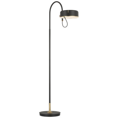 Thomas O'Brien Oso 58" Articulating Reading Floor Lamp with Modern Shade