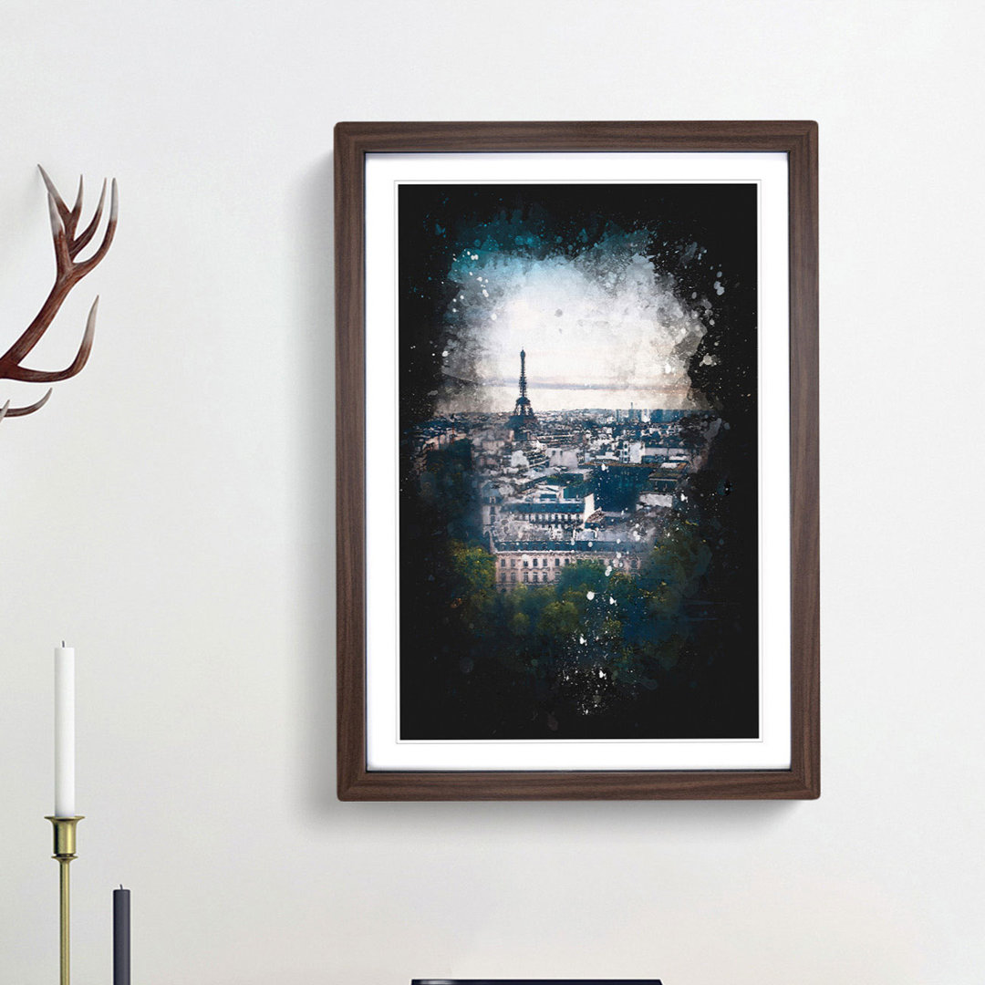 Eiffel Tower and the Paris Skyline - Framed Print