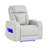 U8611 Blanche Silver Power Recliner With Power Headrest And Led