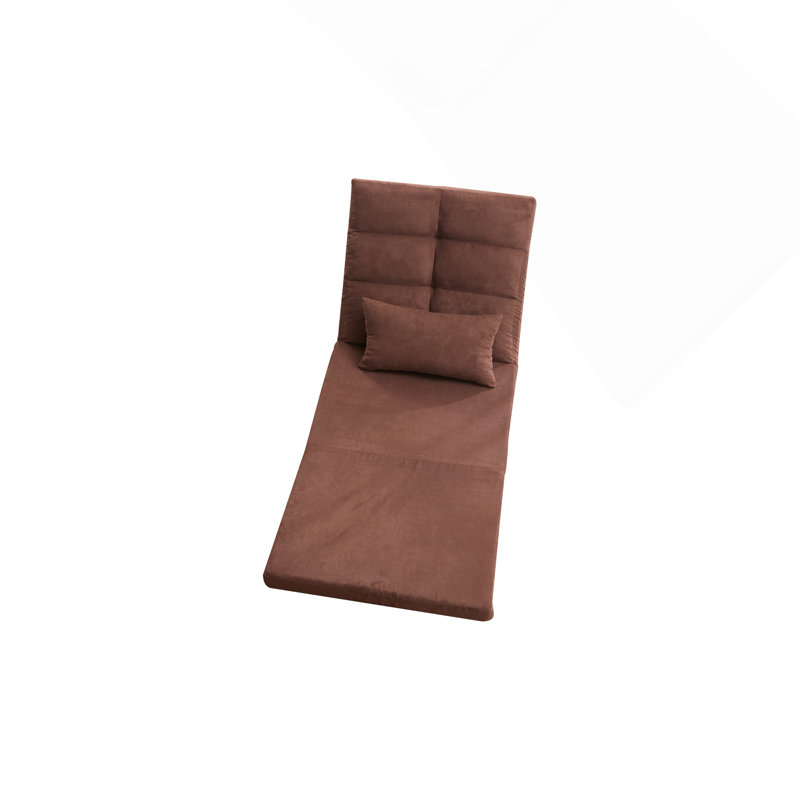 Triple canapé-lit rabattable, canapé de plancher ajustable avec un oreiller, 5 positions inclinables, canapé-lit convertible pour invités, canapé-lit de jeu moderne et pliable réglable