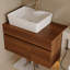 Petit meuble-lavabo flottant simple avec lavabo