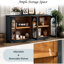 Armoire de rangement - Bleu marine. 4 portes avec tablettes réglables pour la maison. Élégant buffet bleu marine. Salle à manger. Fabrication.