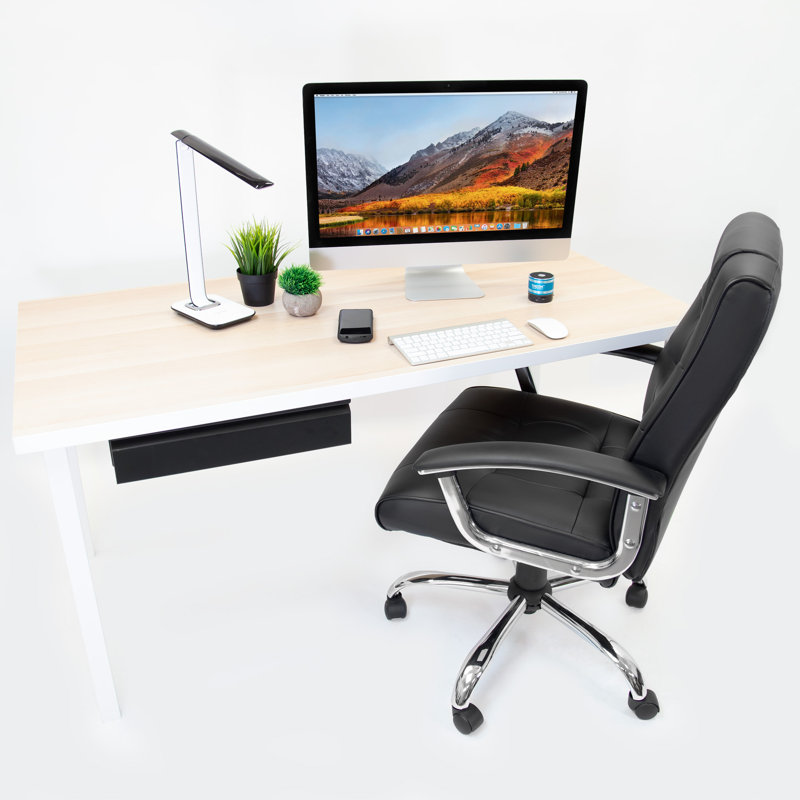 Matte Black Steel Under Desk Pull-Out Drawer Kit