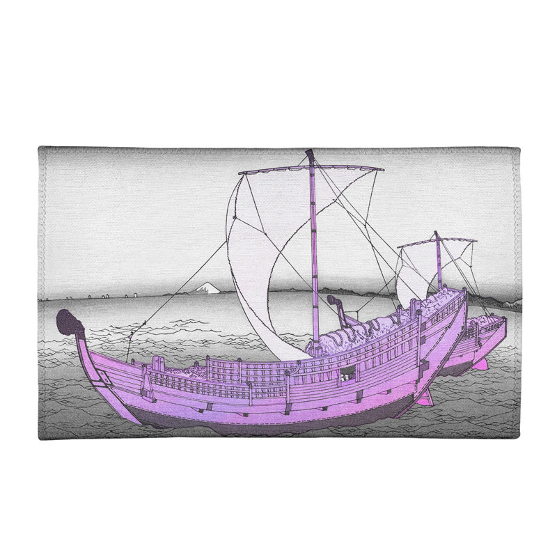 Tapis mauve/gris kazusa sea route, Rectangle 2 pi x 3 pi