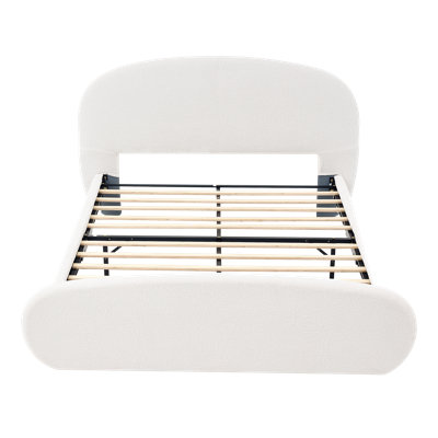 Lit plateforme tapissier Willma